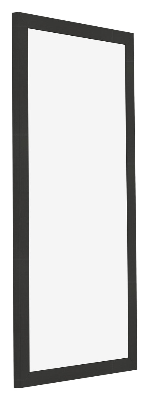 Cadre Photo 20x40cm Noir Grain de Bois MDF Bologna De Face Oblique | Yourdecoration.fr