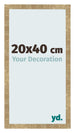Cadre Photo 20x40cm Or Antique MDF Bologna De Face Mesure | Yourdecoration.fr