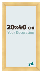 Cadre Photo 20x40cm Or Vintage MDF Pisa De Face Mesure | Yourdecoration.fr
