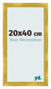 Cadre Photo 20x40cm Or Vintage MDF Pisa De Face Mesure | Yourdecoration.fr