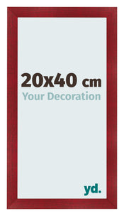 Cadre Photo 20x40cm Vin Rouge Patine MDF Pisa De Face Mesure | Yourdecoration.fr