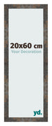 Cadre Photo 20x60 cm Metal Oxyde MDF Bologna De Face Mesure | Yourdecoration.fr
