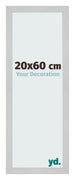 Cadre Photo 20x60cm Acier Inoxydable MDF Bologna De Face Mesure | Yourdecoration.fr
