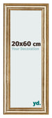 Cadre Photo 20x60cm Or Antique MDF Lazio De Face Mesure | Yourdecoration.fr