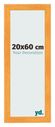 Cadre Photo 20x60cm Orange MDF Pisa De Face Mesure | Yourdecoration.fr