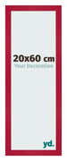Cadre Photo 20x60cm Rouge MDF Bologna De Face Mesure | Yourdecoration.fr