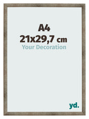 Cadre Photo 21x29 7 cm A4 Metal Vintage MDF Bologna De Face Mesure | Yourdecoration.fr