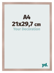 Cadre Photo 21x29 7 cm A4 Rose Ancien MDF Bologna De Face Mesure | Yourdecoration.fr