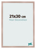 Cadre Photo 21x30 cm Rose Ancien MDF Bologna De Face Mesure | Yourdecoration.fr