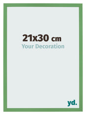 Cadre Photo 21x30 cm Vert MDF Bologna De Face Mesure | Yourdecoration.fr