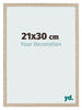 Cadre Photo 21x30cm Chêne Sonoma MDF Bologna De Face Mesure | Yourdecoration.fr
