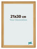 Cadre Photo 21x30cm De Pin Grain de Bois MDF Lazio De Face Mesure | Yourdecoration.fr