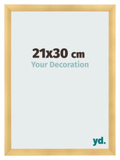 Cadre Photo 21x30cm Or Vintage MDF Pisa De Face Mesure | Yourdecoration.fr