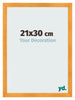 Cadre Photo 21x30cm Orange MDF Pisa De Face Mesure | Yourdecoration.fr