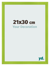 Cadre Photo 21x30cm Vert MDF Pisa De Face Mesure | Yourdecoration.fr