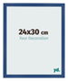 Cadre Photo 24x30 cm Bleu Fonce MDF Bologna De Face Mesure | Yourdecoration.fr