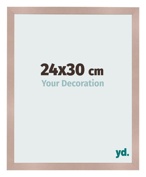 Cadre Photo 24x30 cm Rose Ancien MDF Bologna De Face Mesure | Yourdecoration.fr