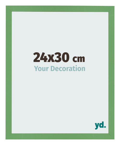 Cadre Photo 24x30 cm Vert MDF Bologna De Face Mesure | Yourdecoration.fr