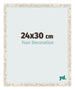 Cadre Photo 24x30cm Blanc Vintage MDF Bologna De Face Mesure | Yourdecoration.fr