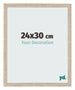 Cadre Photo 24x30cm Chêne Sonoma MDF Bologna De Face Mesure | Yourdecoration.fr
