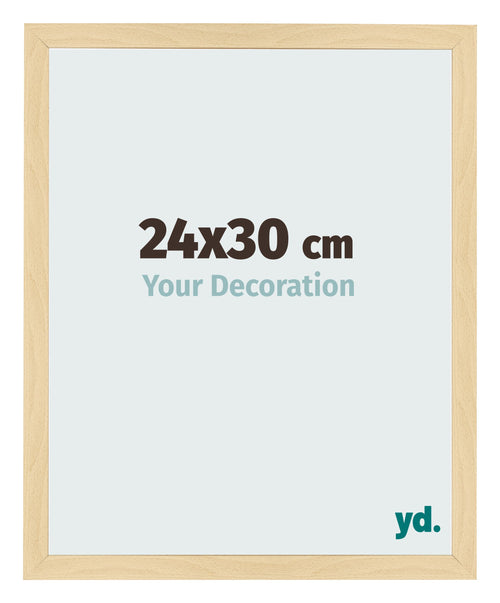 Cadre Photo 24x30cm Hêtre Décor MDF Bologna De Face Mesure | Yourdecoration.fr