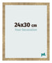 Cadre Photo 24x30cm Or Antique MDF Bologna De Face Mesure | Yourdecoration.fr