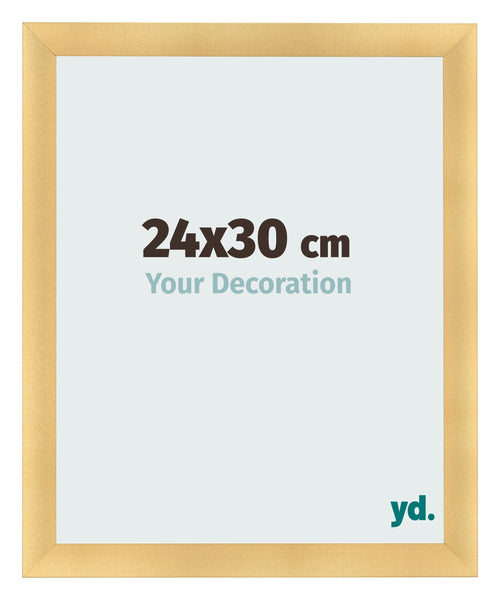 Cadre Photo 24x30cm Or Vintage MDF Pisa De Face Mesure | Yourdecoration.fr