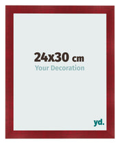 Cadre Photo 24x30cm Vin Rouge Patine MDF Pisa De Face Mesure | Yourdecoration.fr