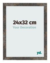 Cadre Photo 24x32 cm Metal Oxyde MDF Bologna De Face Mesure | Yourdecoration.fr