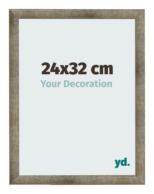 Cadre Photo 24x32 cm Metal Vintage MDF Bologna De Face Mesure | Yourdecoration.fr