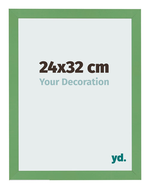 Cadre Photo 24x32 cm Vert MDF Bologna De Face Mesure | Yourdecoration.fr