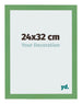 Cadre Photo 24x32 cm Vert MDF Bologna De Face Mesure | Yourdecoration.fr