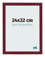 Cadre Photo 24x32 cm Vin Rouge Patine MDF Bologna De Face Mesure | Yourdecoration.fr