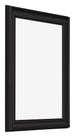 Cadre Photo 24x32cm Noir Grain de Bois MDF Lazio De Face Oblique | Yourdecoration.fr