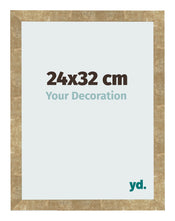 Cadre Photo 24x32cm Or Antique MDF Bologna De Face Mesure | Yourdecoration.fr