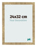 Cadre Photo 24x32cm Or Antique MDF Bologna De Face Mesure | Yourdecoration.fr