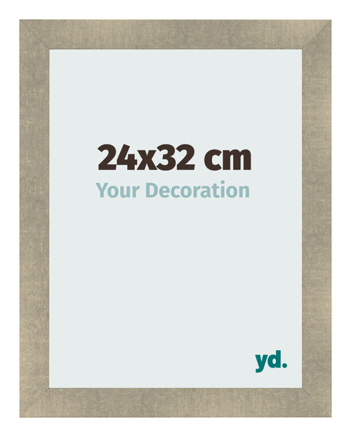 Cadre Photo 24x32cm Or Vintage MDF Pisa De Face Mesure | Yourdecoration.fr