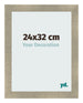 Cadre Photo 24x32cm Or Vintage MDF Pisa De Face Mesure | Yourdecoration.fr