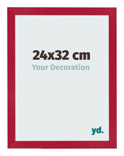 Cadre Photo 24x32cm Rouge MDF Bologna De Face Mesure | Yourdecoration.fr