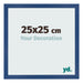 Cadre Photo 25x25 cm Bleu Fonce MDF Bologna De Face Mesure | Yourdecoration.fr