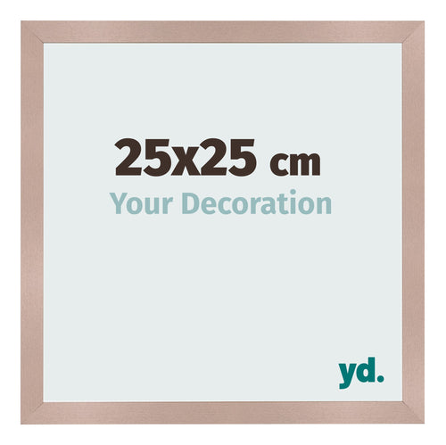 Cadre Photo 25x25 cm Rose Ancien MDF Bologna De Face Mesure | Yourdecoration.fr