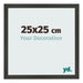 Cadre Photo 25x25cm Anthracite MDF Bologna De Face Mesure | Yourdecoration.fr