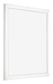 Cadre Photo 25x25cm Blanc Brillant MDF Bologna De Face Oblique | Yourdecoration.fr