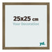 Cadre Photo 25x25cm Bronze Décor MDF Bologna De Face Mesure | Yourdecoration.fr