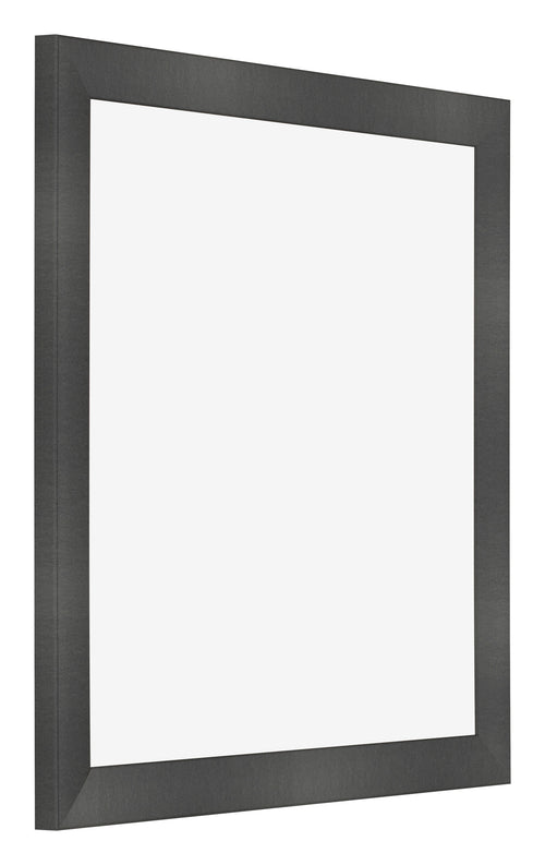 Cadre Photo 25x25cm Noir Argent Poli MDF Pisa De Face Oblique | Yourdecoration.fr
