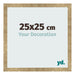 Cadre Photo 25x25cm Or Antique MDF Bologna De Face Mesure | Yourdecoration.fr
