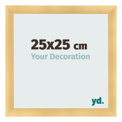 Cadre Photo 25x25cm Or Vintage MDF Pisa De Face Mesure | Yourdecoration.fr