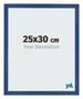 Cadre Photo 25x30 cm Bleu Fonce MDF Bologna De Face Mesure | Yourdecoration.fr