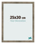 Cadre Photo 25x30 cm Metal Vintage MDF Bologna De Face Mesure | Yourdecoration.fr