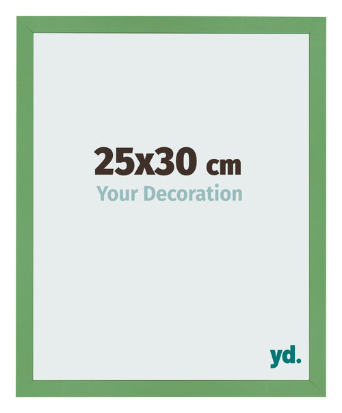 Cadre Photo 25x30 cm Vert MDF Bologna De Face Mesure | Yourdecoration.fr